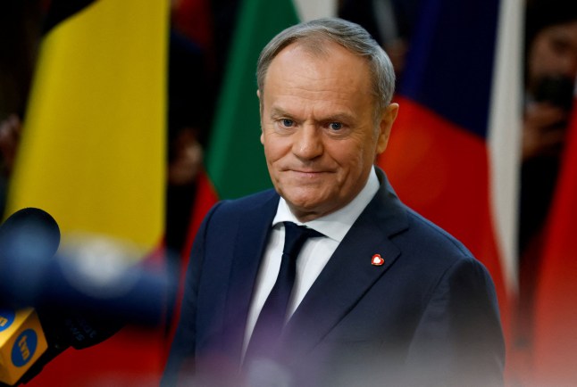 FILE PHOTO: Polish Prime Minister Donald Tusk attends a European Union leaders special summit to discuss Ukraine and European defence, in Brussels, Belgium March 6, 2025. REUTERS/Stephanie Lecocq/File Photo